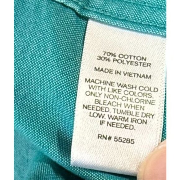 Express Mens Green Fitted Button Up Long Sleeve Medium Fitted Spring Casual - Picture 12 of 13